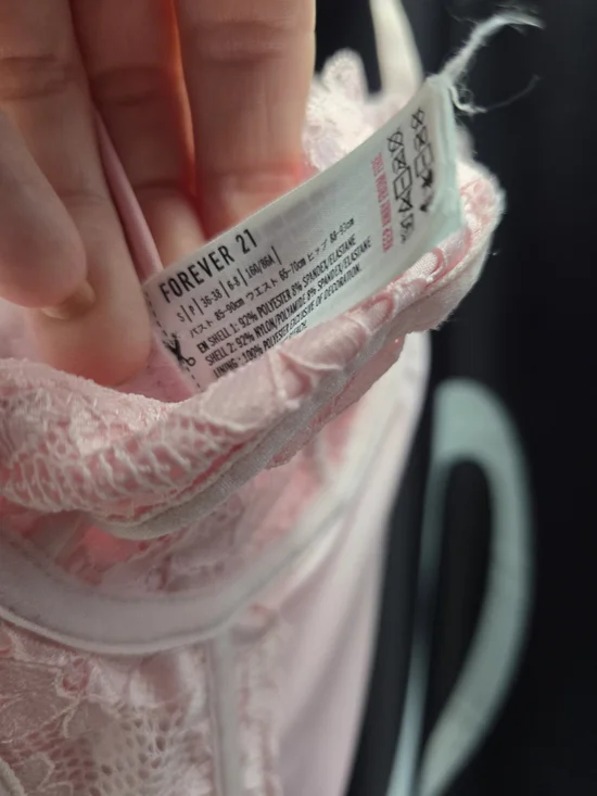 Women's Lace Bustier Corset Top - Pale Pink - Picture 3 of 9